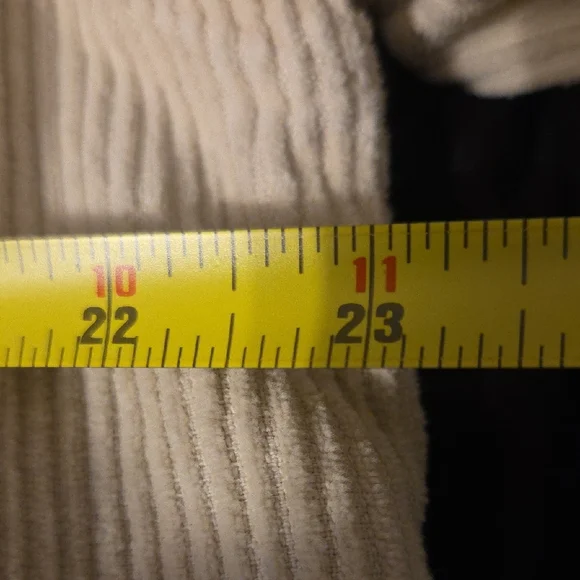 Cream Corduroy Jacket with Gray Hood - Picture 4 of 4